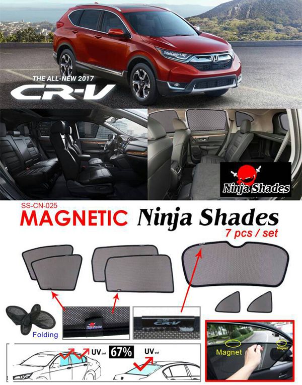 Buy HONDA CRV 2017 NINJA SHADES UV Proof Custom Fit Car Door Window